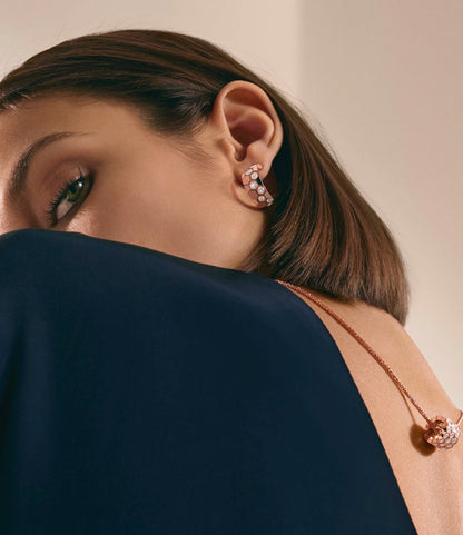 [Elite]BEE LOVE DIAMOND HOOP EARRINGS