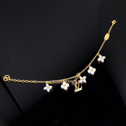 [Elite]LOGO 6 MOTIF STAR AND SUN GOLD BRACELET