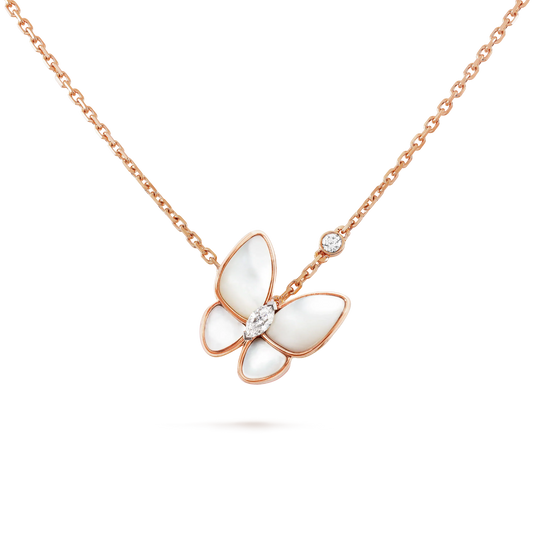 [Elite]BUTTERFLY MOP DIAMOND NECKLACE