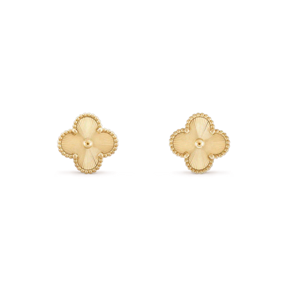 [Elite]CLOVER MINI 9.5MM LASER EARRINGS
