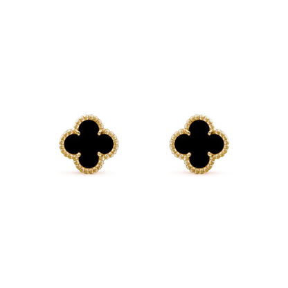 [Elite]CLOVER MINI 9.5MM BLACK MOP EARRINGS