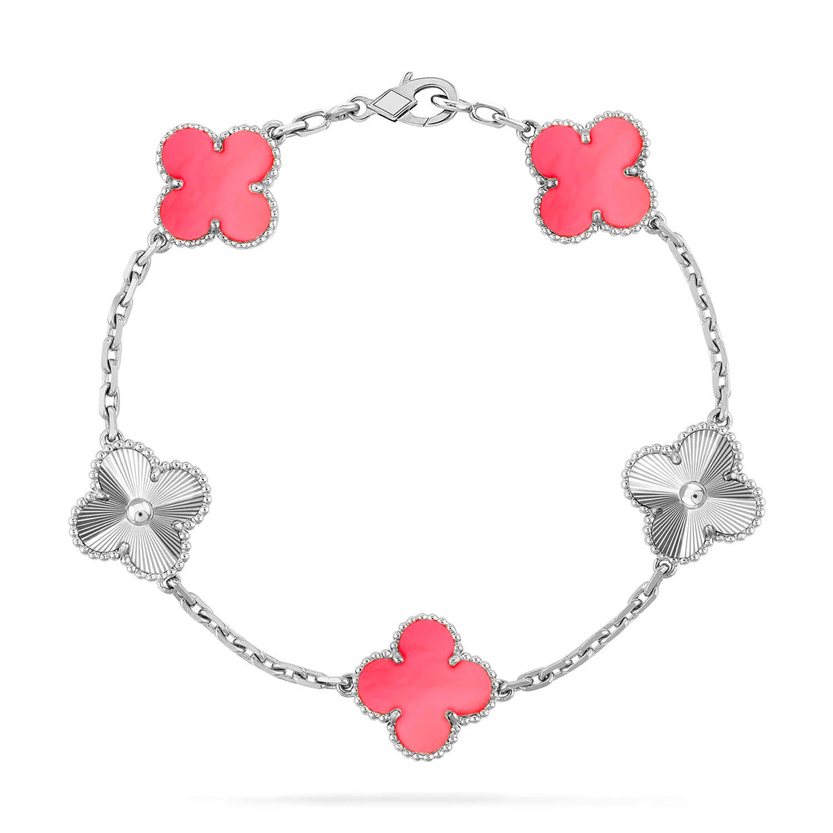 [Elite] CLOVER 5 MOTIFS  PINK MOP BRACELET COLLECTION