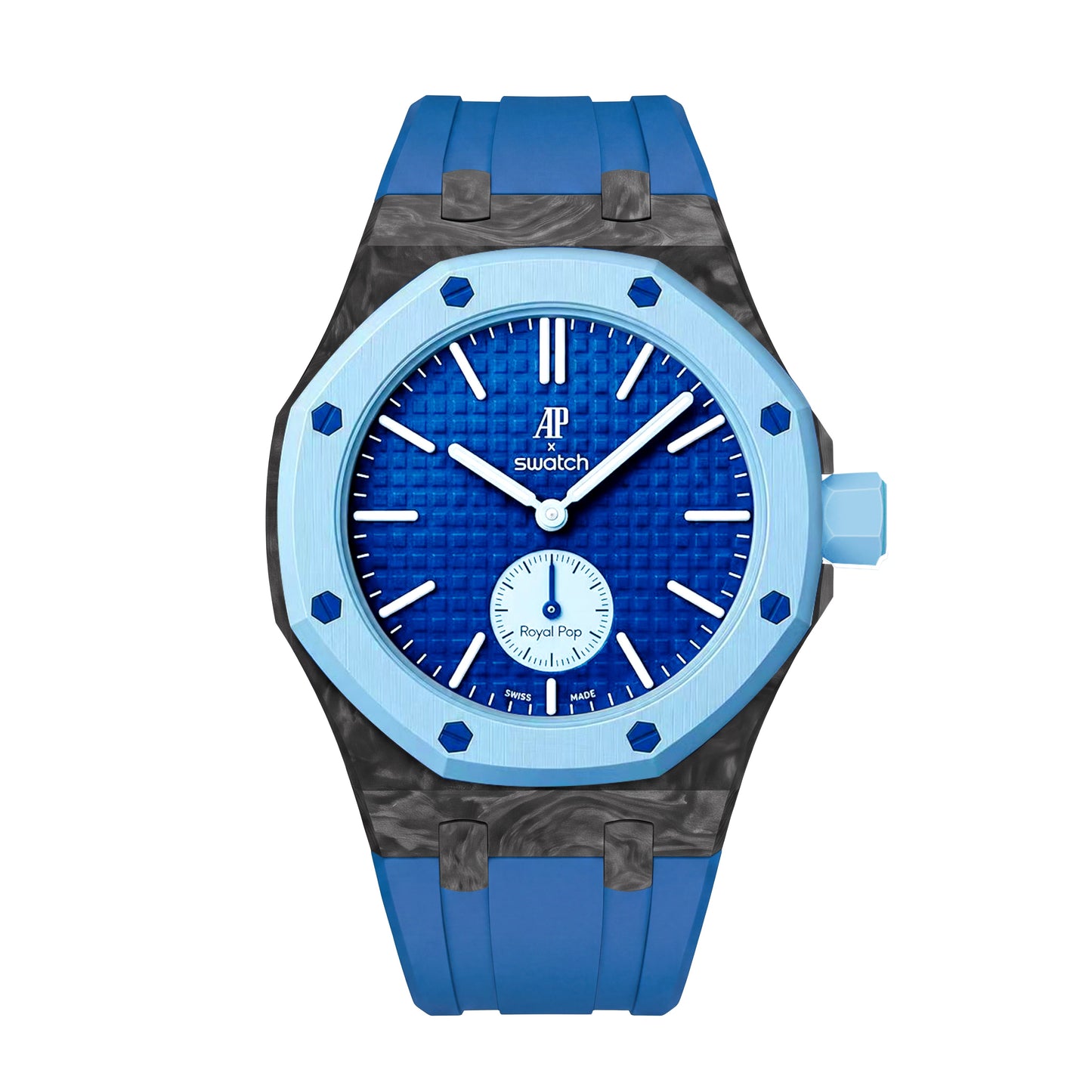 Royal Oak Pop Exclusive Carbon‑fiber Case & Silicone Strap