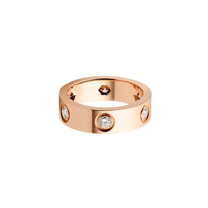 [Elite]LOVE 5.5MM 6 DIAMOND RING