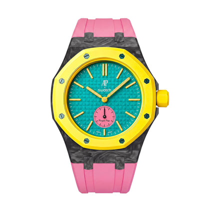 Royal Oak Pop Exclusive Carbon‑fiber Case & Silicone Strap