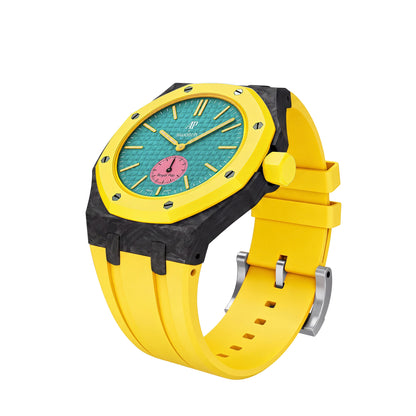 Royal Oak Pop Exclusive Carbon‑fiber Case & Silicone Strap