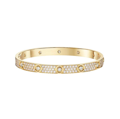 [Elite]LOVE BRACELET 6.1MM DIAMOND-PAVED 10 BIG DIAMONDS