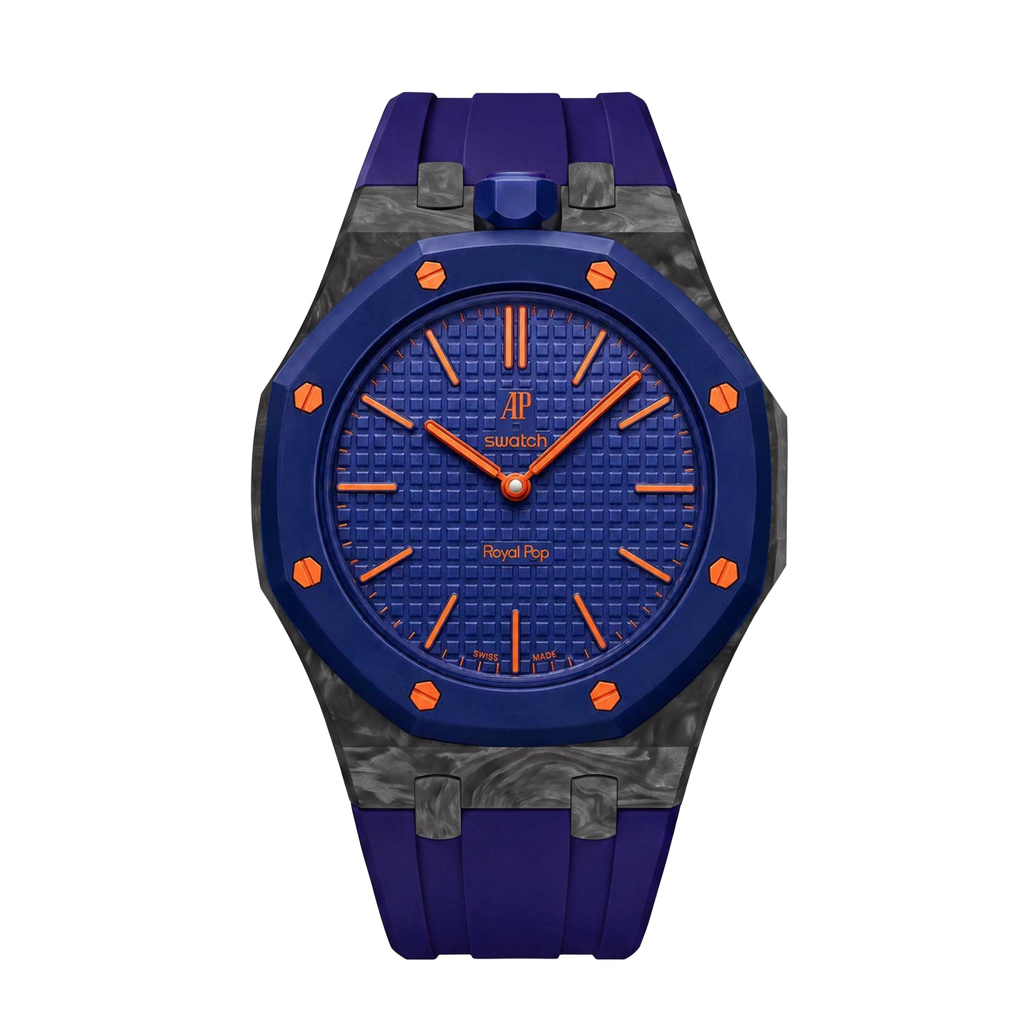 Royal Oak Pop Exclusive Carbon‑fiber Case & Silicone Strap