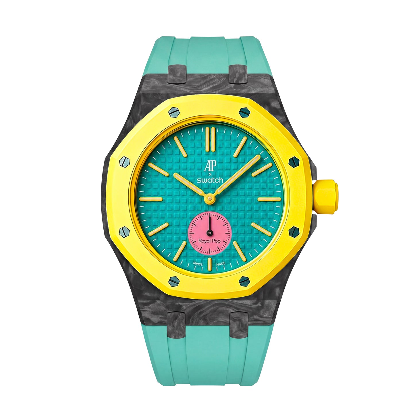 Royal Oak Pop Exclusive Carbon‑fiber Case & Silicone Strap