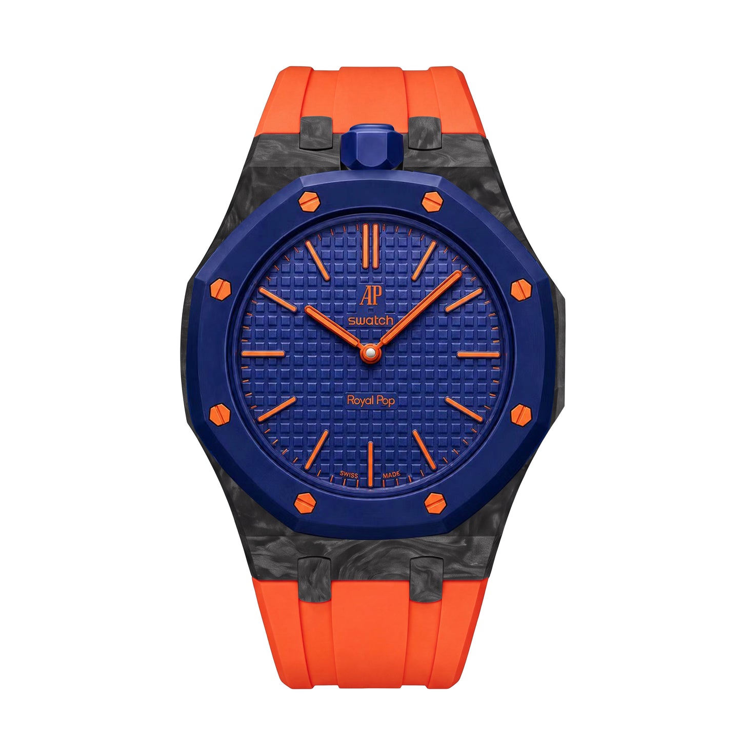 Royal Oak Pop Exclusive Carbon‑fiber Case & Silicone Strap
