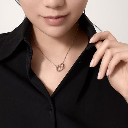 [Elite]LOVE  FULL DIAMOND PENDANT NECKLACE
