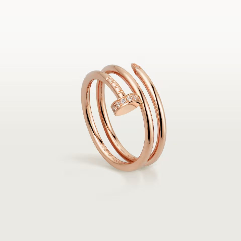 [Elite]JUSTE RING 4.8MM HALF DIAMOND