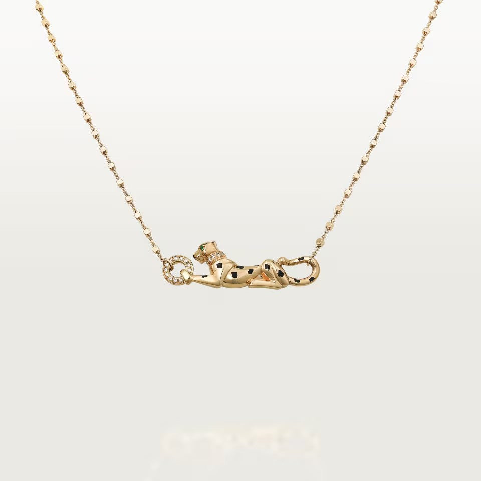 [Elite]PANTHERE FULL DIAMOND NECKLACE