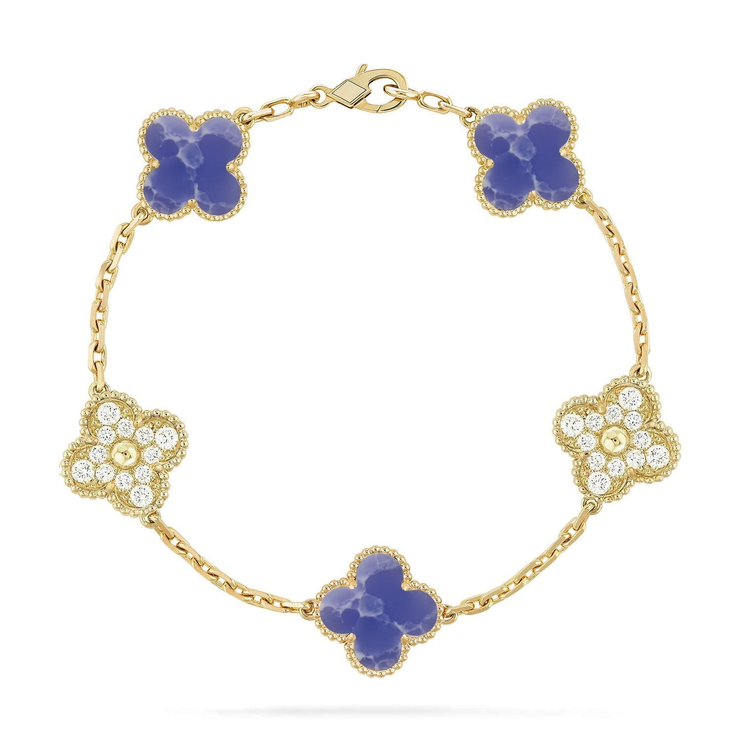 [Elite]CLOVER 5 MOTIF BLUE VEINS BRACELET COLLECTION