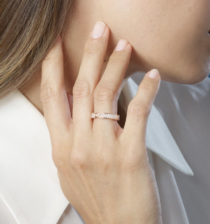 [Elite]ALLIANCE LIENS VIDENCE PAVED DIAMOND 4MM RING