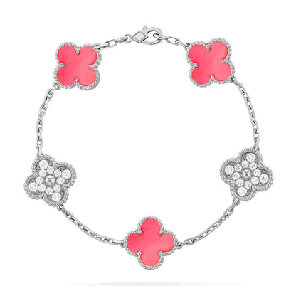 [Elite] CLOVER 5 MOTIFS  PINK MOP BRACELET COLLECTION
