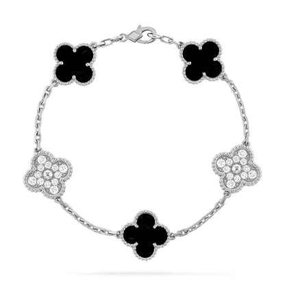 [Elite] CLOVER 5 MOTIF ONYXS BRACELET COLLECTION