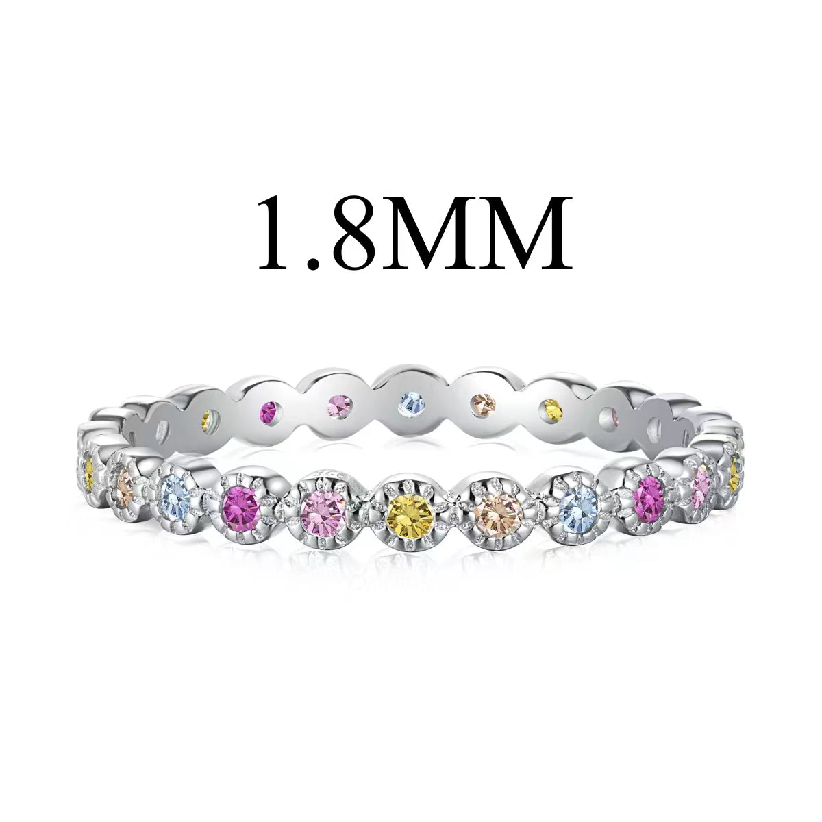 [Elite]Unique Scintillating Round Cut Daily Ring