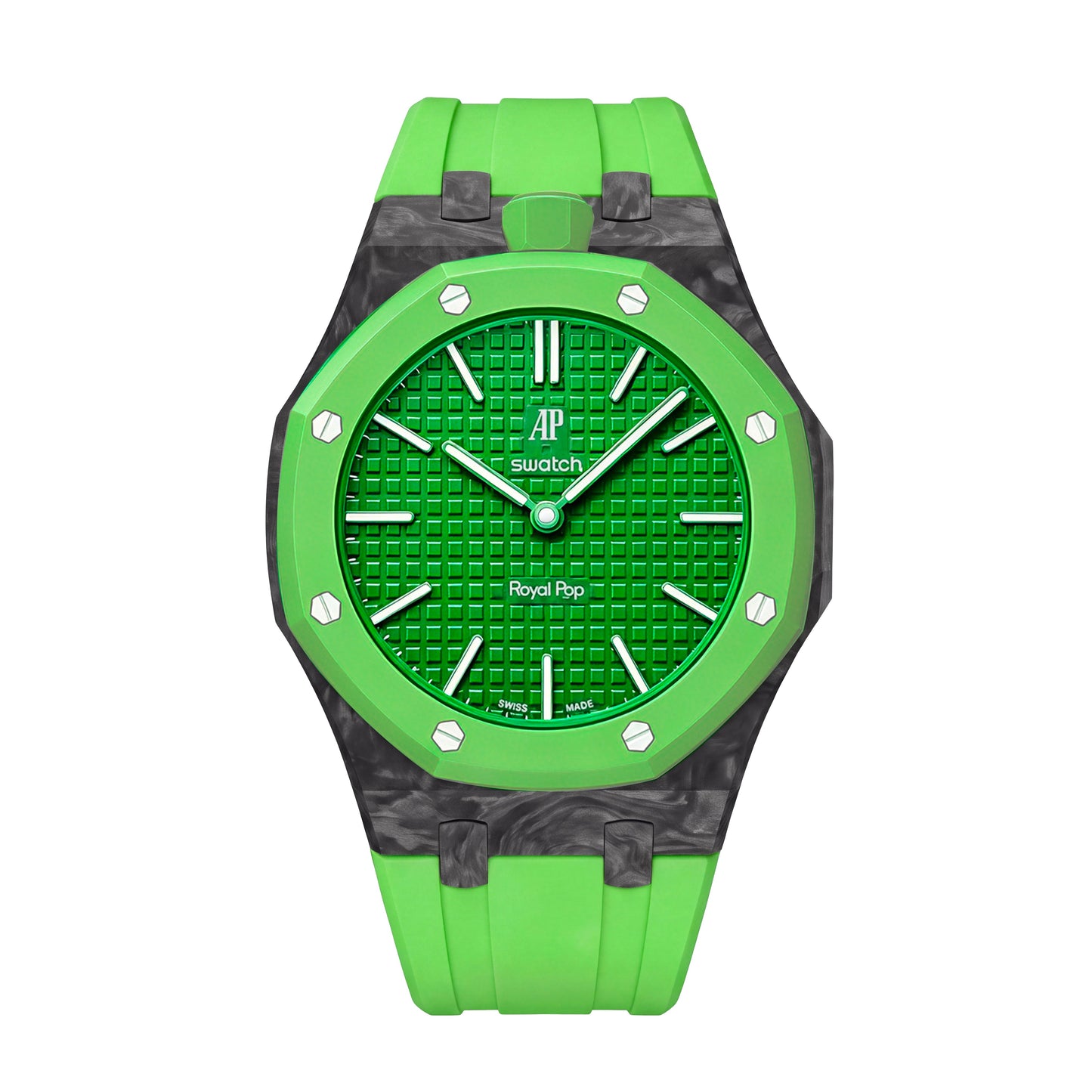Royal Oak Pop Exclusive Carbon‑fiber Case & Silicone Strap