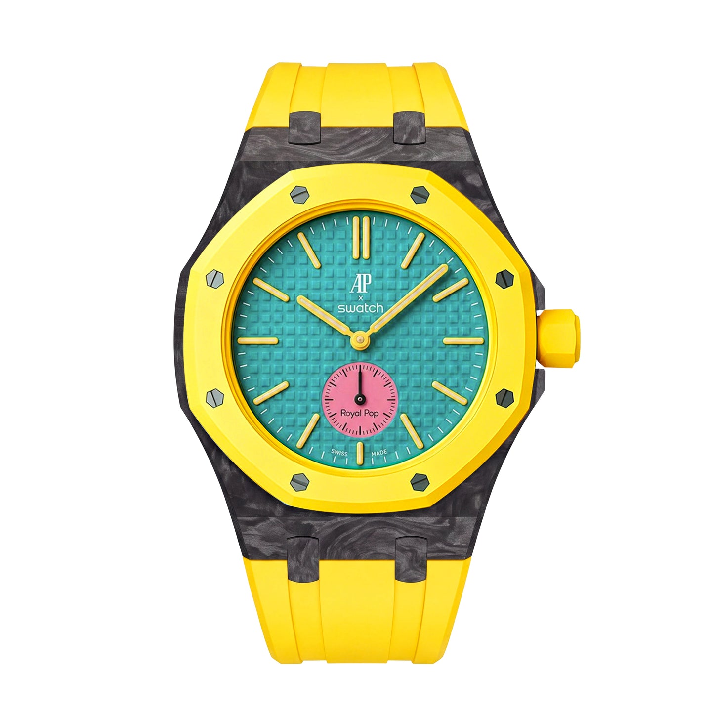 Royal Oak Pop Exclusive Carbon‑fiber Case & Silicone Strap