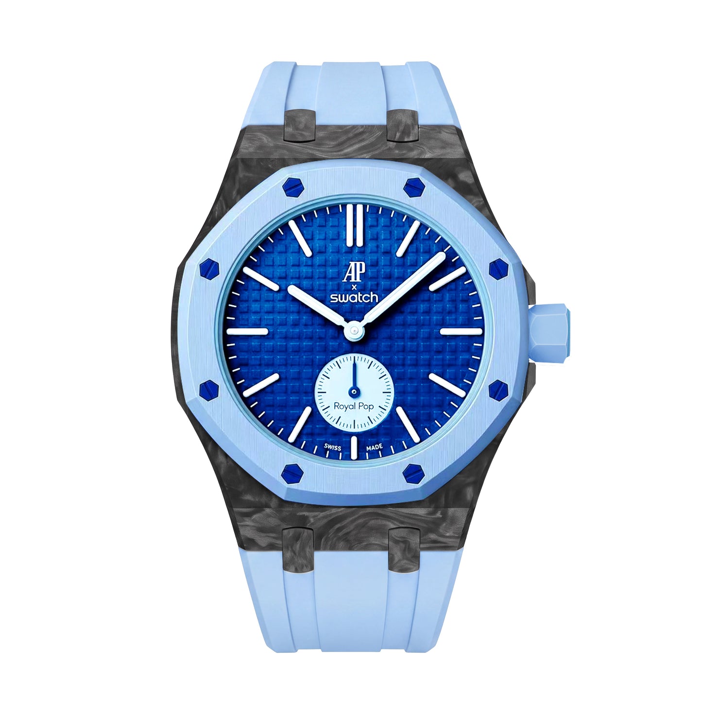 Royal Oak Pop Exclusive Carbon‑fiber Case & Silicone Strap