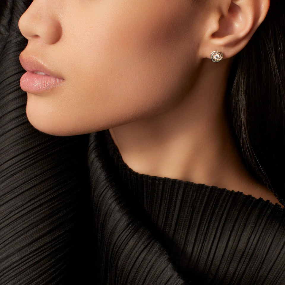 [Elite]TRINITY STUD DIAMOND EARRINGS