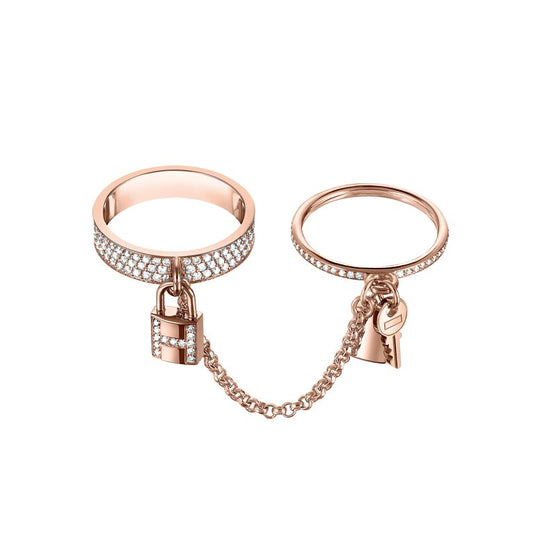 [Elite]HM KELLY CLOCHETTE DOUBLE RING IN  WITH DIAMONDS