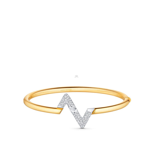 [Elite]VOLTE UPSITE DOWN GOLD DIAMOND BRACELET