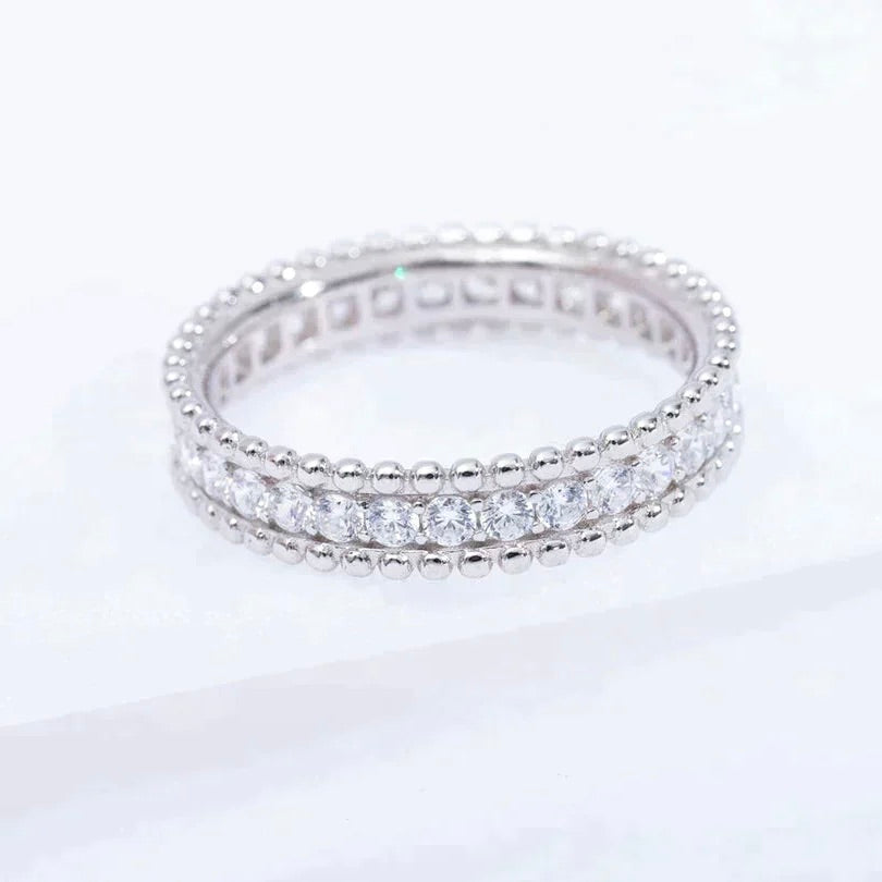 [Elite]PERLEE DIAMOND SILVER RING