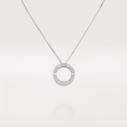 [Elite]LOVE NECKLACE 16MM  FULL DIAMOND