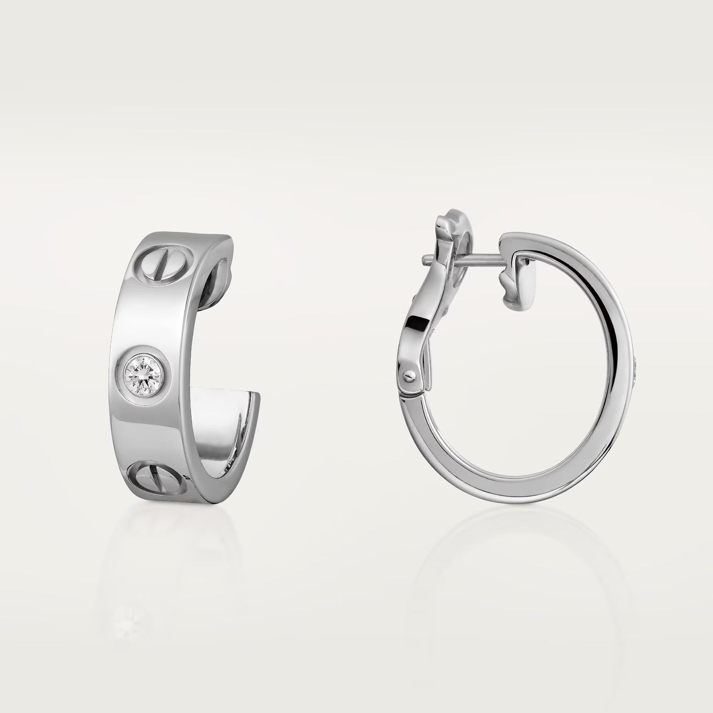 [Elite]LOVE EARRINGS 5.7MM 2 DIAMONDS