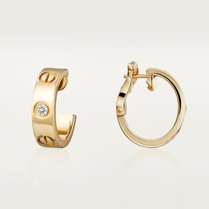 [Elite]LOVE EARRINGS 5.7MM 2 DIAMONDS