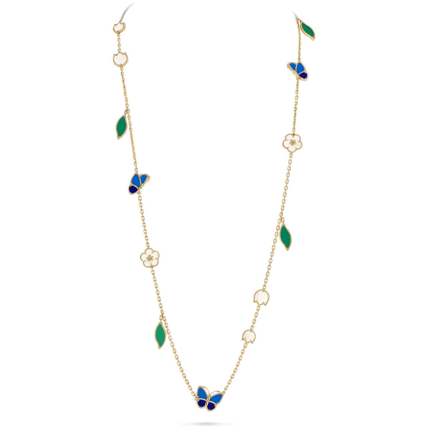 [Elite]LUCKY SPRING BUTTERFLY 15 FLOWER NECKLACE