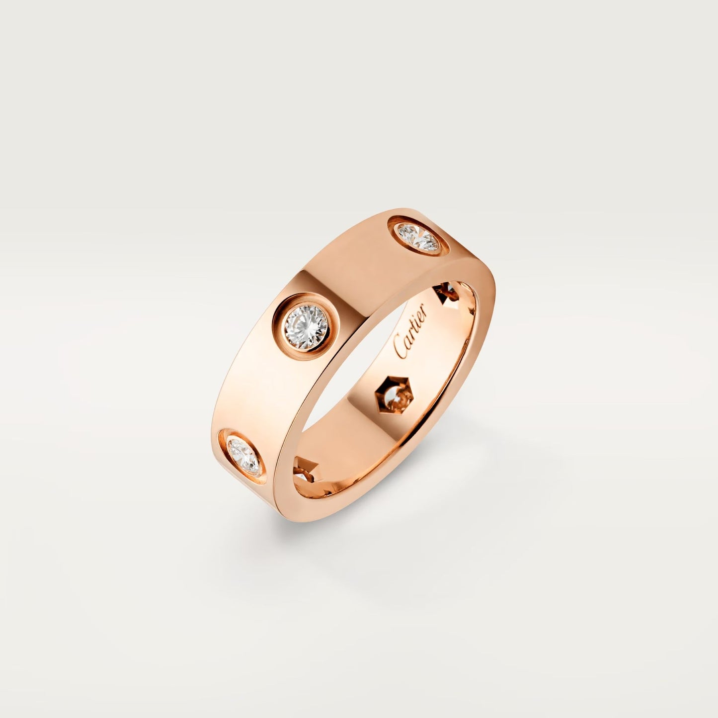 [Elite]LOVE 5.5MM 6 DIAMOND RING