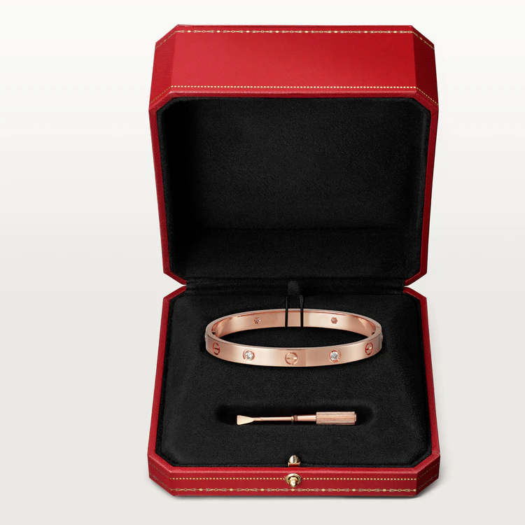 [Elite]LOVE BRACELET 6.1MM 4 DIAMONDS