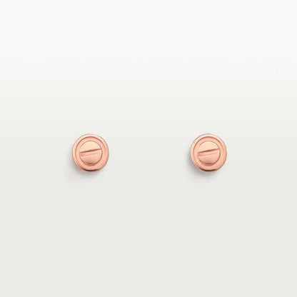 [Elite]LOVE EARRINGS PINK GOLD 10MM