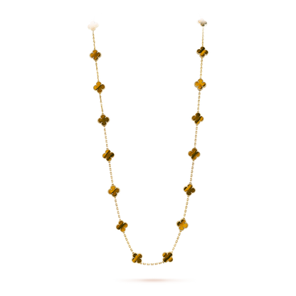 [Elite]CLOVER 20 MOTIFS TIGER EYE ROSE GOLD
