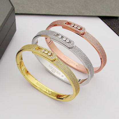 [Elite]Move Noa Full Pavé Diamond Bangle Bracelet
