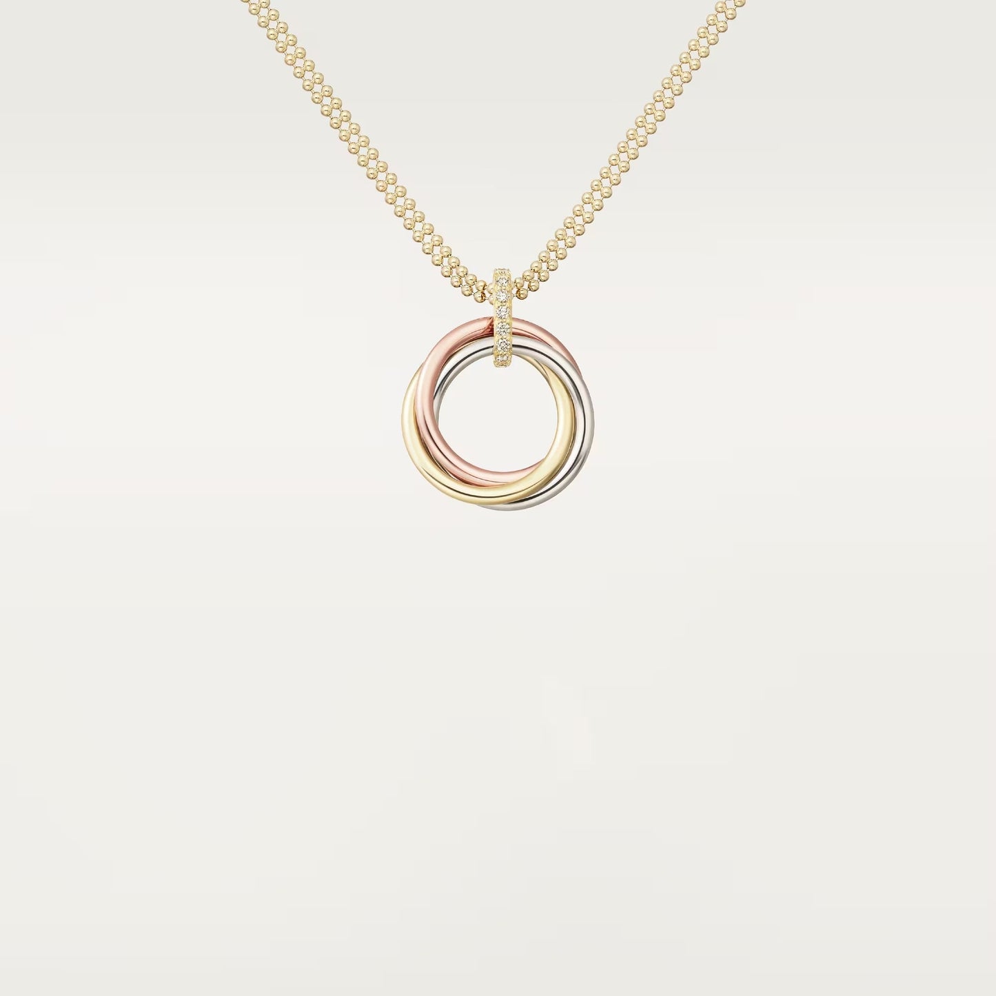 [Elite]TRINITY MEDIUM  DIAMONDS NECKLACE