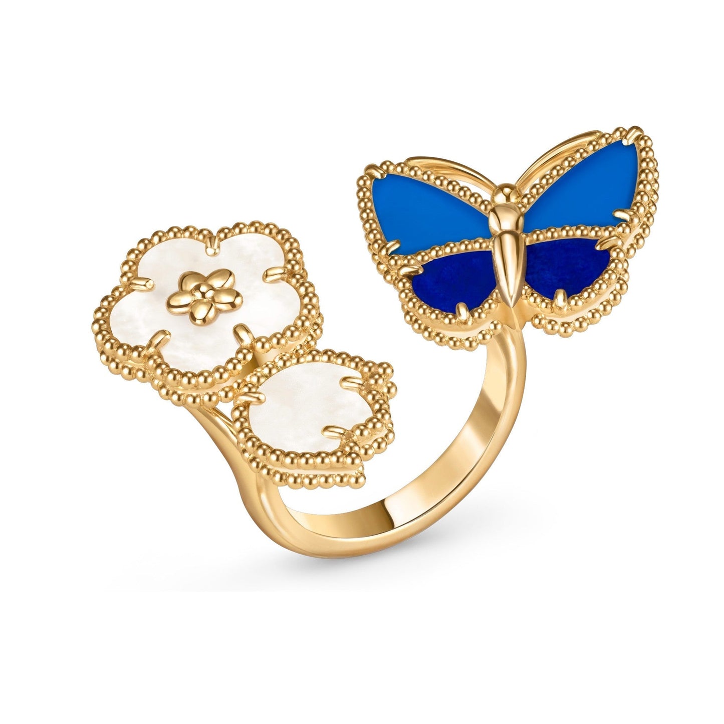 [Elite]LUCKY SPRING BUTTERFLY OPEN-FACE RINGS