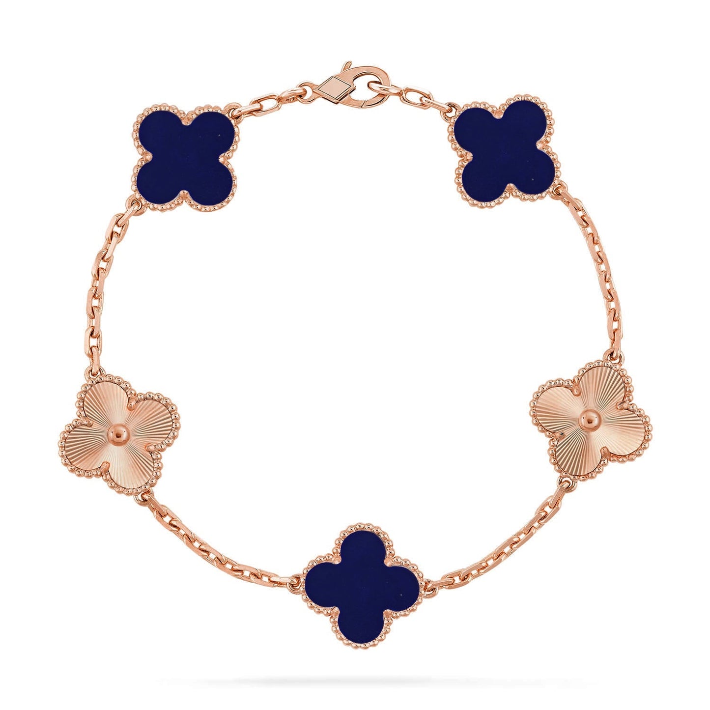 [Elite]CLOVER 5 MOTIF LAPIS LAZULI BRACELET COLLECTION