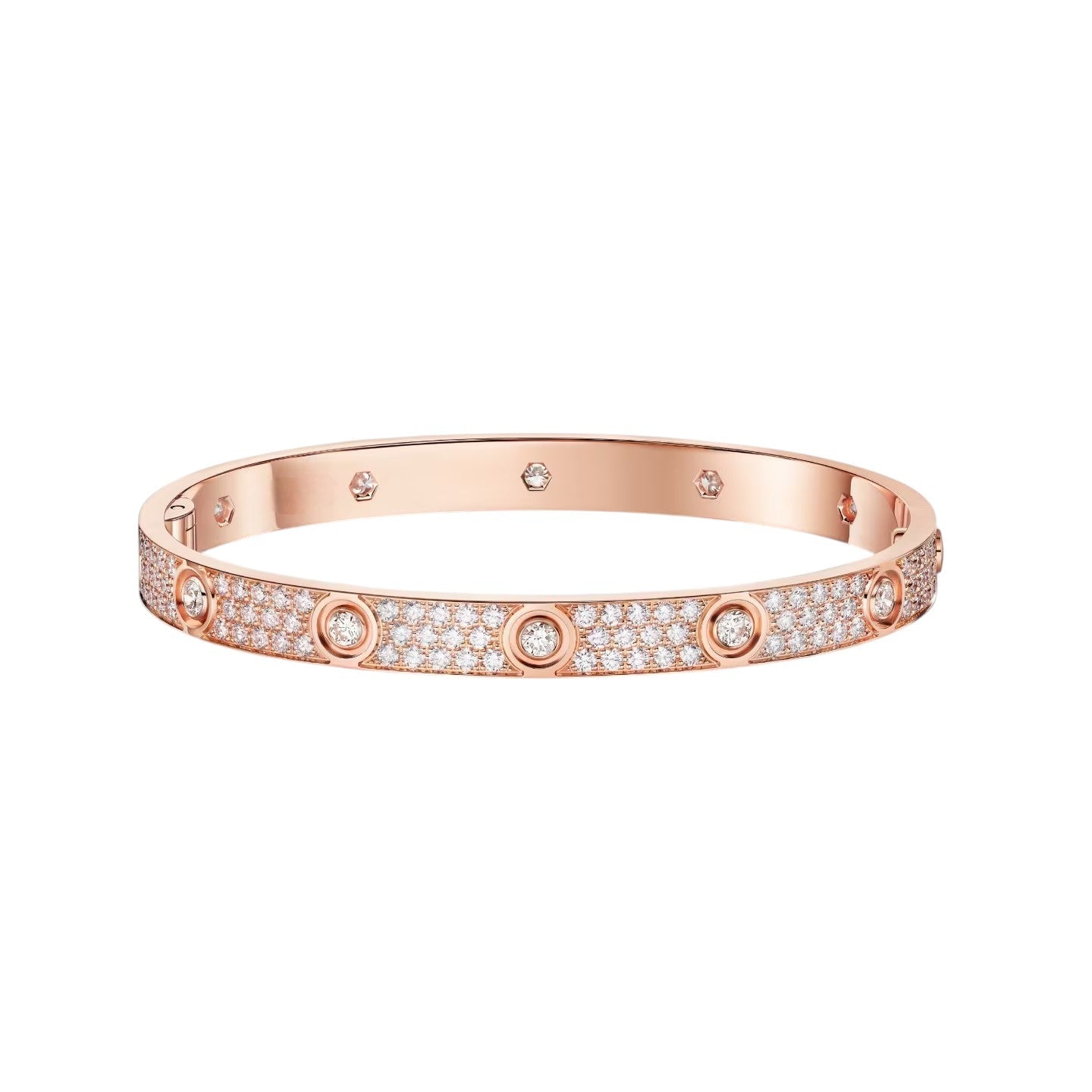 [Elite]LOVE BRACELET 6.1MM DIAMOND-PAVED 10 BIG DIAMONDS