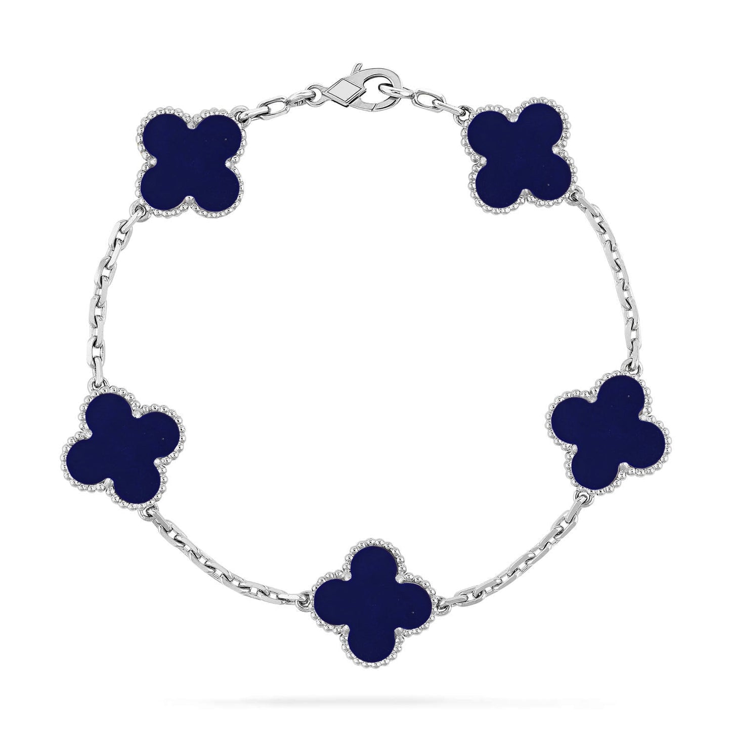 [Elite]CLOVER 5 MOTIF LAPIS LAZULI BRACELET COLLECTION