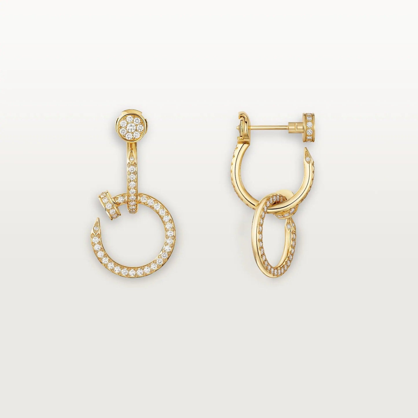 [Elite]JUSTE FULL DIAMOND DOUBLE EARRINGS