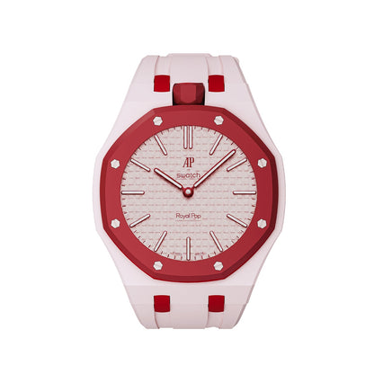 Oak Pop Exclusive Pink And Red Silicone Strap