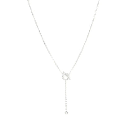 [Elite]FINESSE SILVER DIAMOND NECKLACE