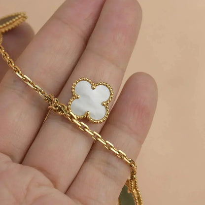 [Elite]LUCKY SPRING 5 MOTIF GOLD BRACELET