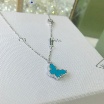 [Elite]BUTTERFLY TURQUOISE BUTTERFLY BRACELET SILVER
