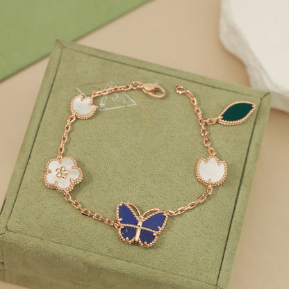 [Elite]LUCKY SPRING BUTTERFLY 5 MOTIF BRACELET