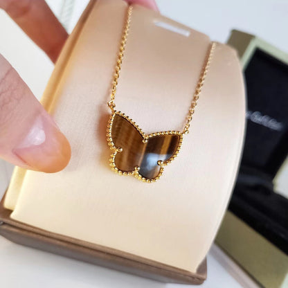 [Elite] TIGER__ EYE BUTTERFLY NECKLACE